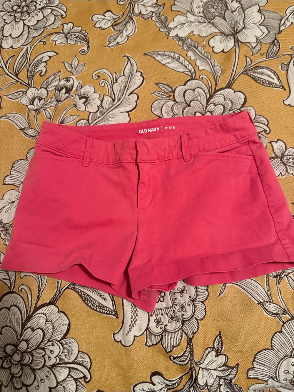 Old Navy Pink Pixie Mid-Rise Jean Shorts